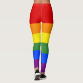 Leggings Rainbow Stripes LGBT Pride (Dos)