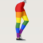 Leggings Rainbow Stripes LGBT Pride (Droite)
