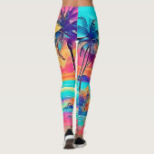 Leggings Rainbow Sunset Beach (Dos)