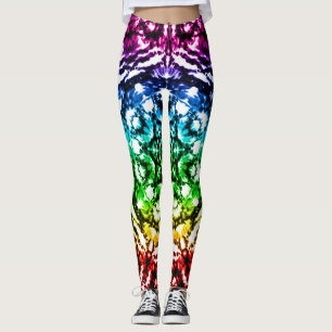 Leggings Rainbow Tie Dye Mandala Star