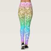 Leggings Rainbow Unicorn Parties scintillant 2 (Parties sci (Dos)