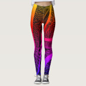 Leggings Rainbow Wave Line (Devant)