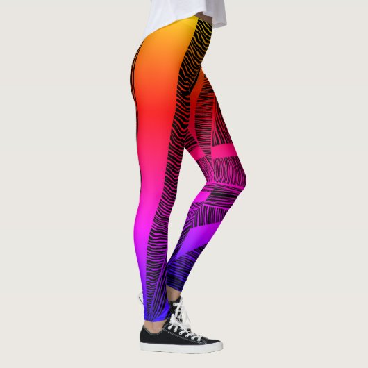 Leggings Rainbow Wave Line (Droite)