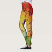 Leggings Rainbow Web Abstrait (Gauche)