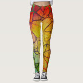 Leggings Rainbow Web Abstrait (Devant)