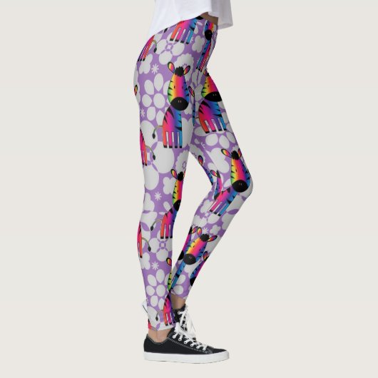 Leggings Rainbow Zebra (Droite)