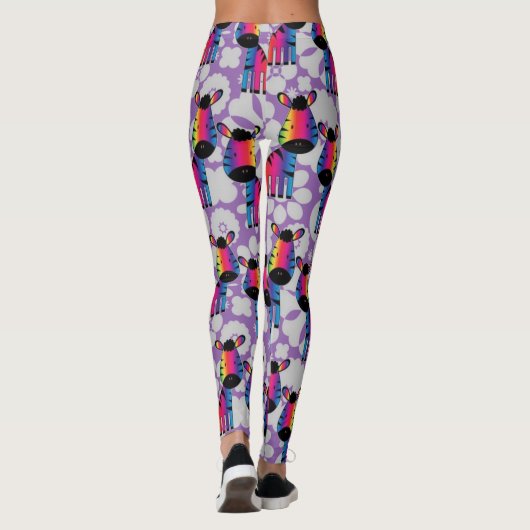 Leggings Rainbow Zebra (Dos)