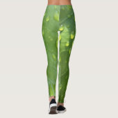Leggings Raindrops sur une feuille (Dos)