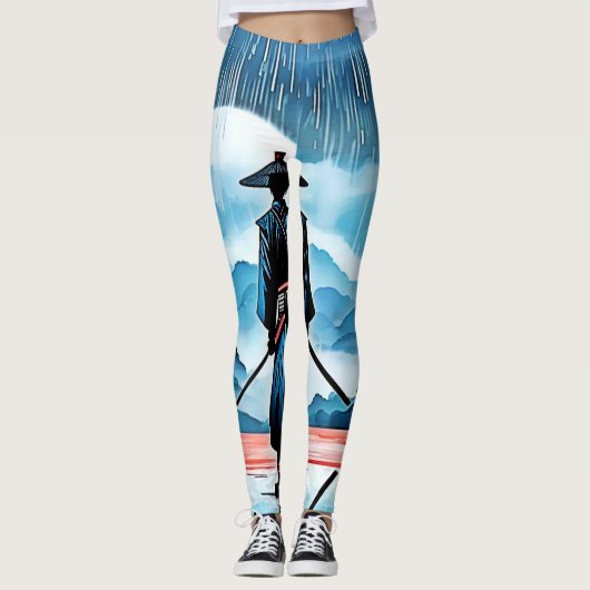 Leggings Rainy Samurai : Veillée silencieuse (Devant)