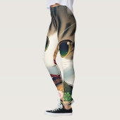 Leggings Ramen mangeant de chat Munchkin (Gauche)