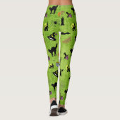 Leggings Random Halloween Motif Vert BG Conception de vacan (Dos)