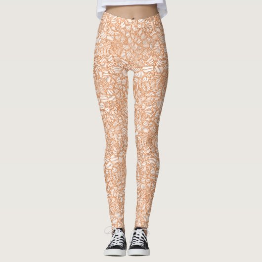 Leggings Random Leaf Mosaic (Devant)