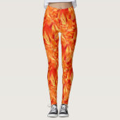 Leggings Rapport bizarre ton satiné, peaux mandarines (Devant)