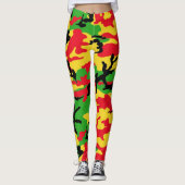 Leggings Rasta Camo (Devant)