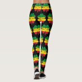 Leggings Rasta Couleurs Vert Jaune Rouge Cloches (Dos)