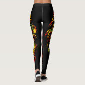 Leggings Rasta Lion de Juda Jambes de feu (Dos)