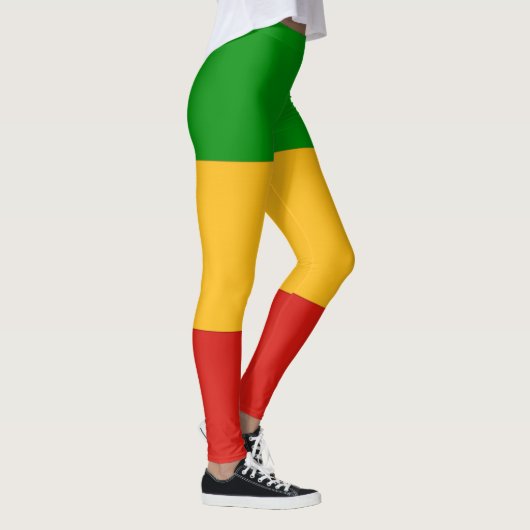 Leggings RASTAFARI DRAPEAU COULEURS rayures + vos idées (Droite)