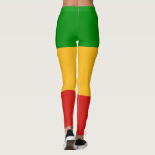 Leggings RASTAFARI DRAPEAU COULEURS rayures + vos idées (Dos)