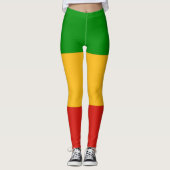 Leggings RASTAFARI DRAPEAU COULEURS rayures + vos idées (Devant)