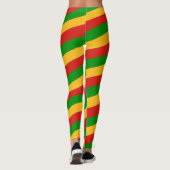 Leggings RASTAFARI DRAPEAU COULEURS rayures + vos idées (Dos)