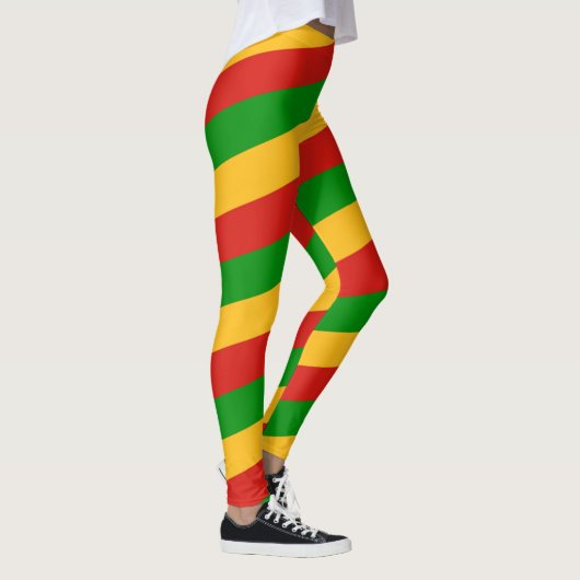 Leggings RASTAFARI DRAPEAU COULEURS rayures + vos idées (Droite)