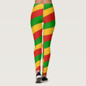 Leggings RASTAFARI DRAPEAU COULEURS rayures + vos idées (Dos)