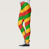 Leggings RASTAFARI DRAPEAU COULEURS rayures + vos idées (Gauche)