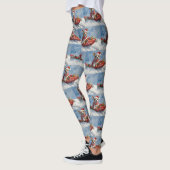 Leggings Rat Terrier Chien dans la corniche Laissez-le neig (Gauche)