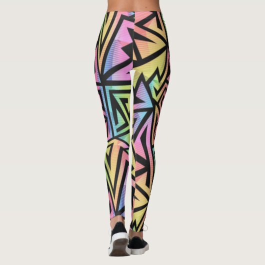 Leggings Rave EDM Rainbow (Dos)