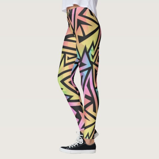 Leggings Rave EDM Rainbow (Gauche)