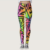 Leggings Rave EDM Rainbow (Devant)
