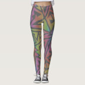 Leggings Rave EDM Rainbow Grey (Devant)