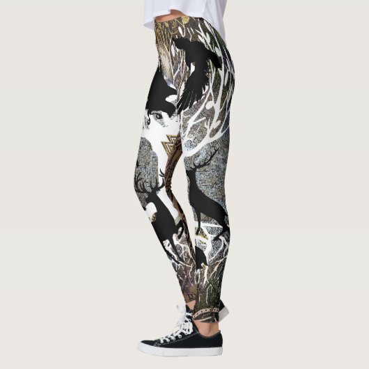 Leggings Ravens des guêtres d'Odin (Gauche)