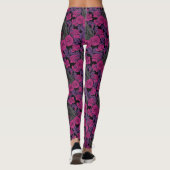 Leggings Ravins et roses roses roses (Dos)