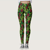 Leggings Ravissement des vignes Roses (Devant)
