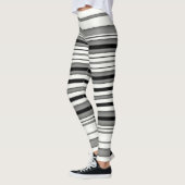 Leggings Rayé noir et blanc (Gauche)