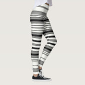 Leggings Rayé noir et blanc (Droite)