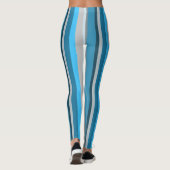 Leggings Rayé vertical bleu marine et beige (Dos)
