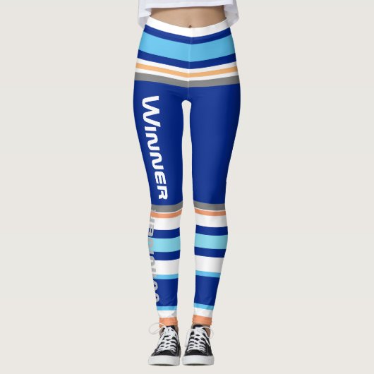 Leggings rayées funky gagnant Power (Devant)