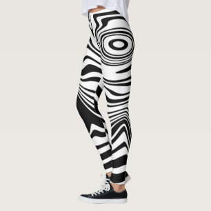 Leggings rayés blancs noirs ou choisir des couleur