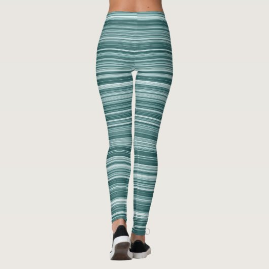 Leggings rayés bleus (Dos)