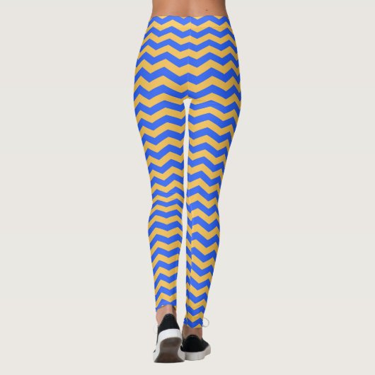 Leggings rayés Chevron classique (Dos)