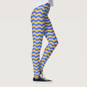 Leggings rayés Chevron classique (Droite)