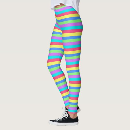 Leggings rayés colorés (Gauche)