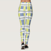 Leggings rayés de couleurs pastel funky (Dos)