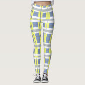 Leggings rayés de couleurs pastel funky (Devant)
