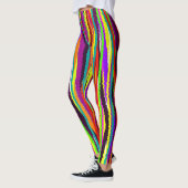 Leggings rayés de style bohémien (Gauche)