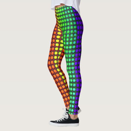Leggings rayonnants arc-en-ciel (Gauche)