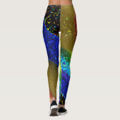 Leggings rayonnants arc-en-ciel (Dos)