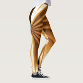 Leggings Rays de couleur Tiger-oeil Design (Droite)